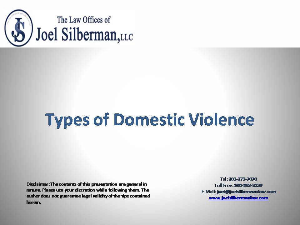 Slide: Types of Domestic Violence