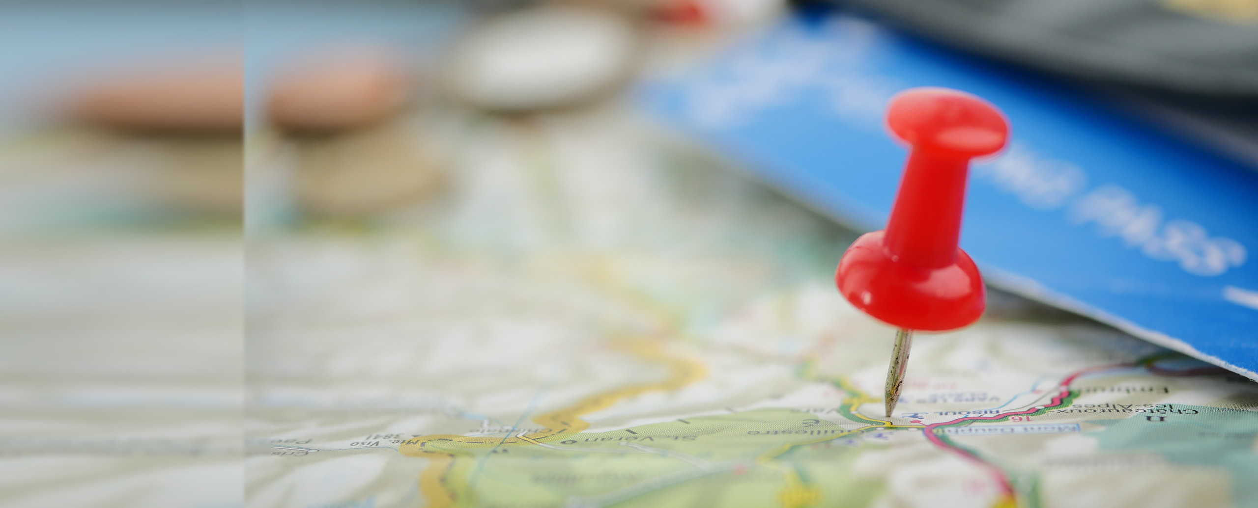 A pin marking Hudson County on a map