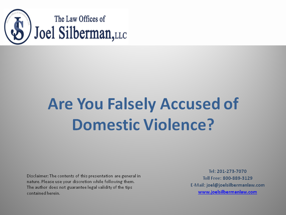 Slide: Are You Falsely Accused of Domestic Violence