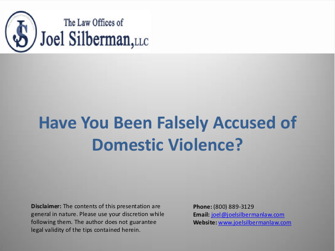 Slideshow | Have You Been Falsely Accused of Domestic Violence?