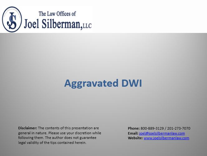 Slideshow | Aggravated DWI
