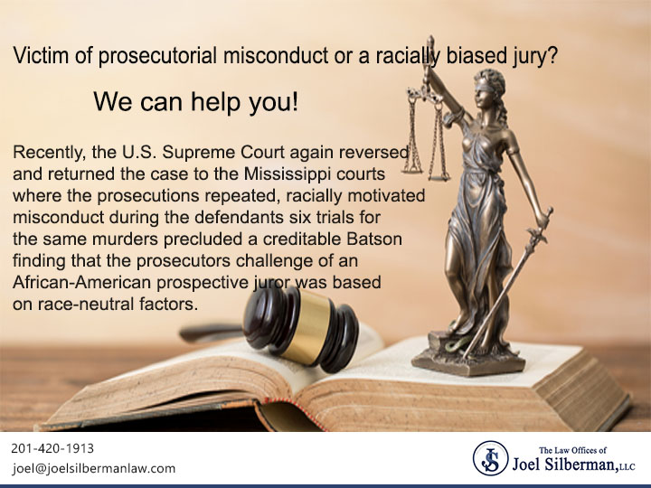 Victim of prosecutorial misconduct or a racially biased jury?